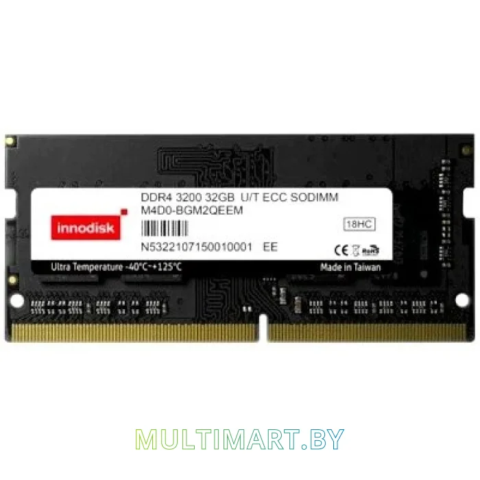 Оперативная память Innodisk 32GB DDR4 SODIMM PC4-25600 (M4D0-BGM2QEEM)